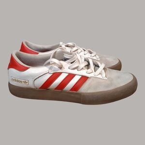 Adidas Red and White Casual Shoes